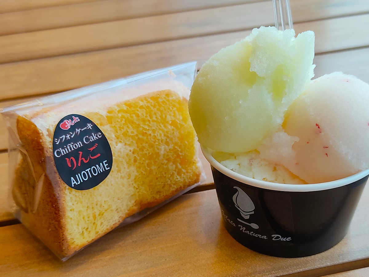 青森で食べたリンゴのスイーツ（写真：パウラさん提供）