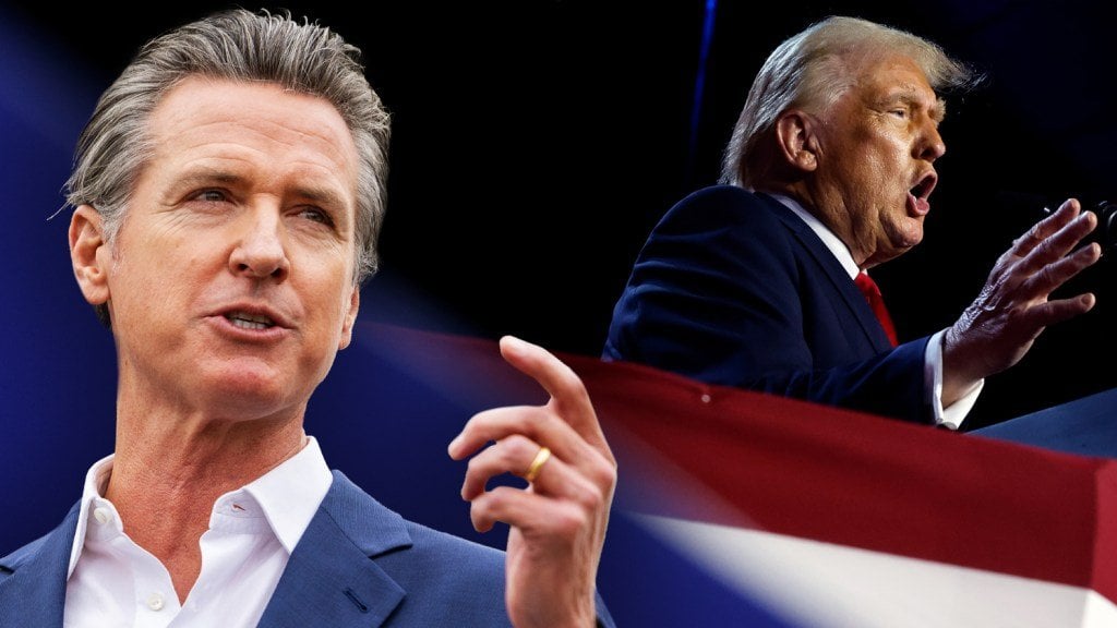 トランプは、100％の映画関税を課す「権限なし」を持っている、とGavin Newsomは言う。 Potusが何を望んでいるかを知るためにスクランブルするスタジオ