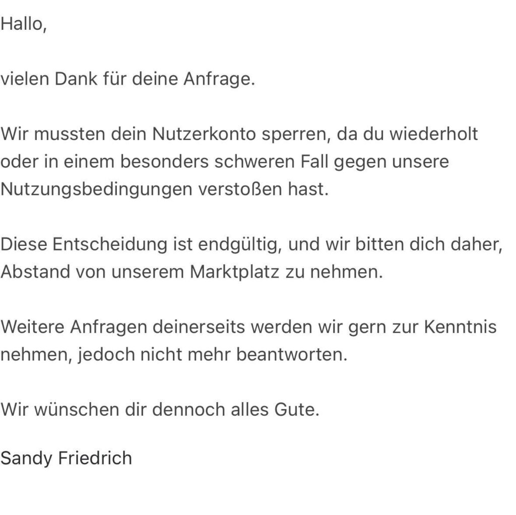 Kleinanzeigenは私の家全体を禁止しましたか? Kleinanzeigenは私の家全体を禁止しましたか?