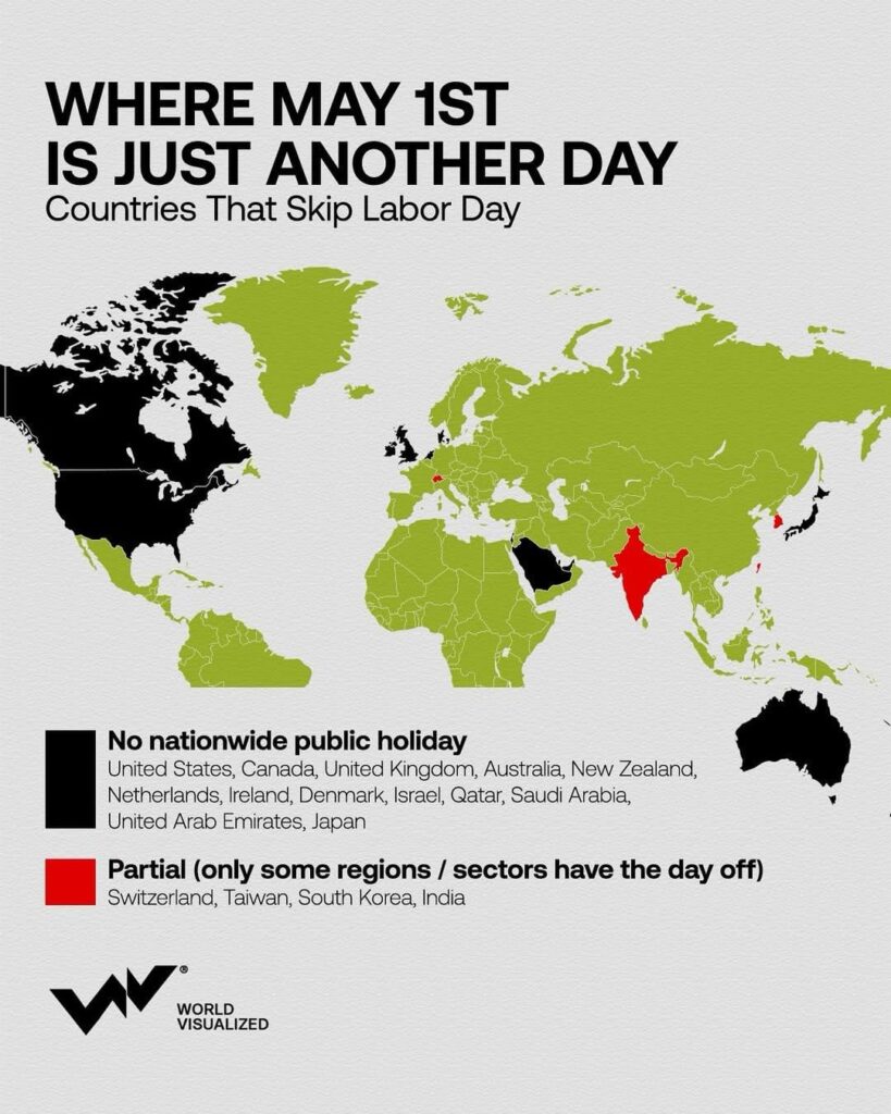 労働の日？ただ働きなさい！