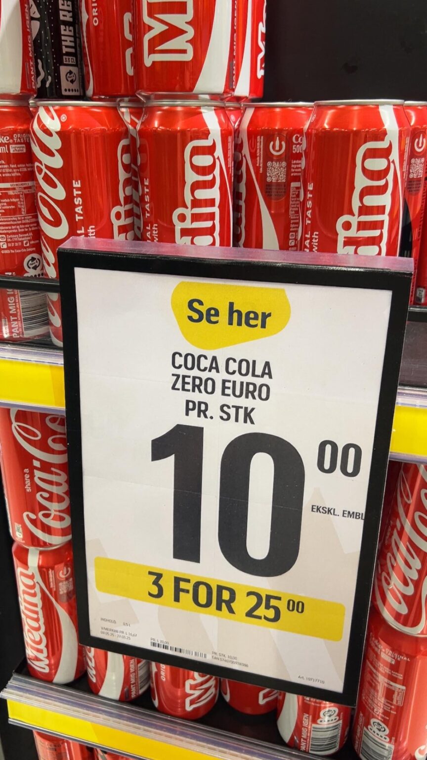 アメリカのコカコーラを売ろうとする生意気な試みでføtex