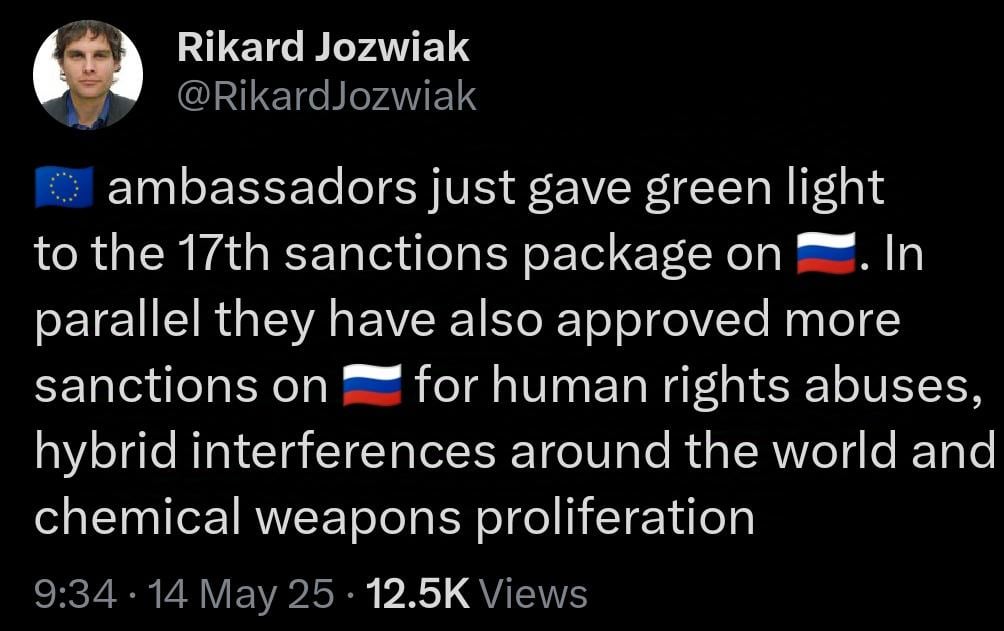EUは、戦争、ハイブリッド作戦、化学兵器の脅威に対するロシアに対する新しい制裁を承認します