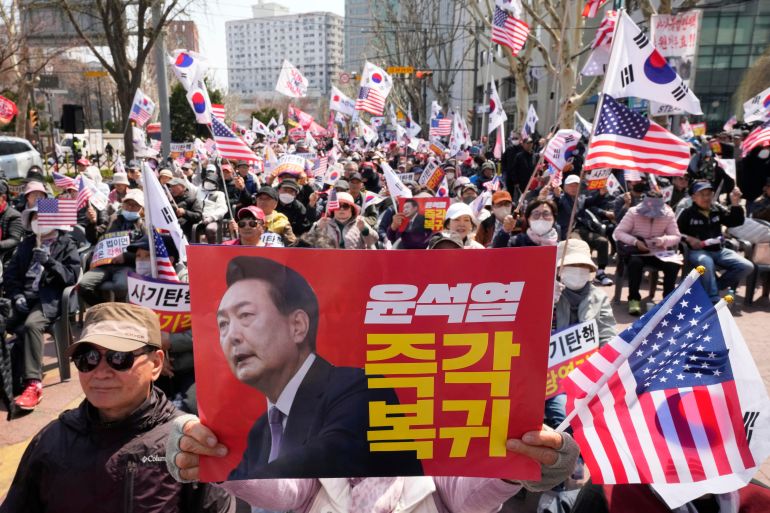 Thousands hit the streets for South Korea’s impeached ex-president Yoon