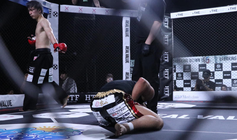 【BD】“空手家”大野篤貴、必殺の蹴り技が炸裂！よーでぃーに悶絶KO勝利、タイトル挑戦権を獲得 - efight.jp