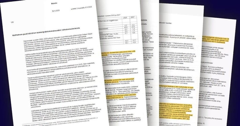 司法首相は、大規模な減税の影響評価に基づいて、財務省から苦情を受けました