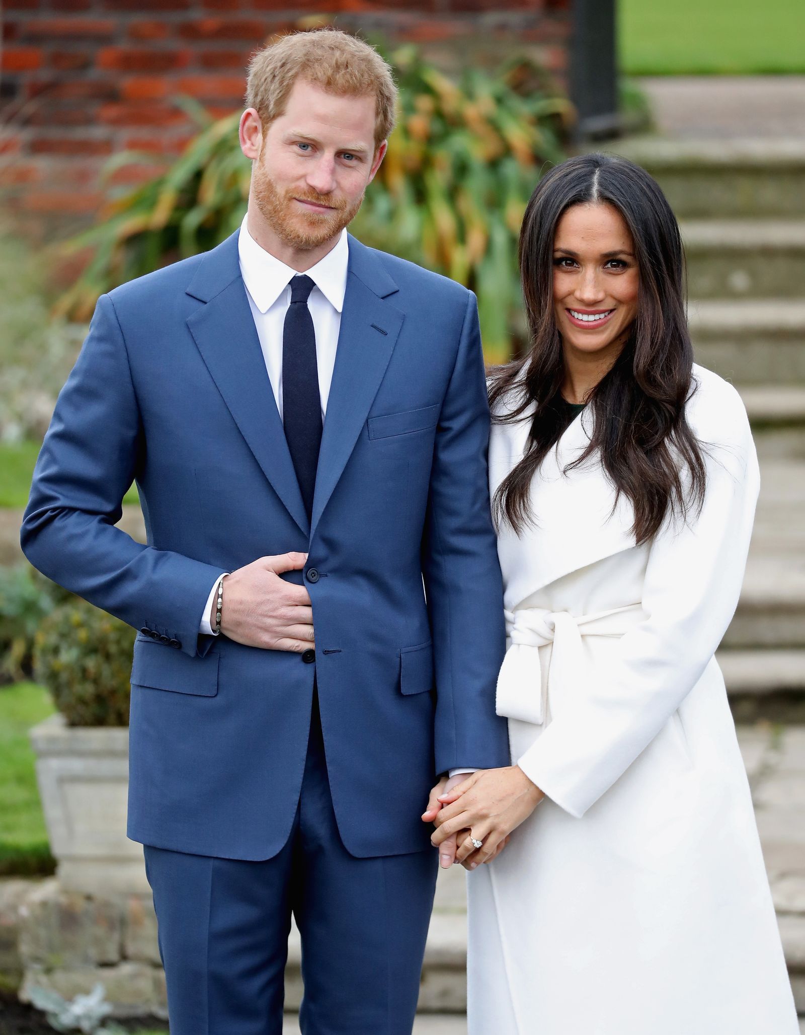 ヘンリー王子、メーガン妃、婚約Prince Harry and Meghan Markle during an official photocall to announce the engagement of Prince Harry...