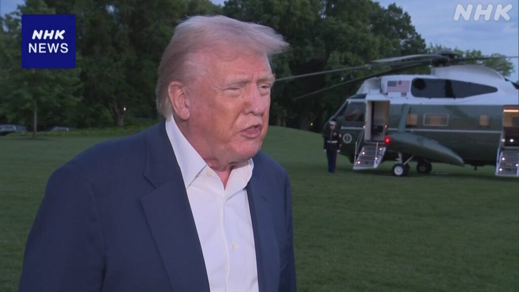 トランプ大統領 “関税措置めぐる交渉 最初の合意はイギリス” | NHK - nhk.or.jp