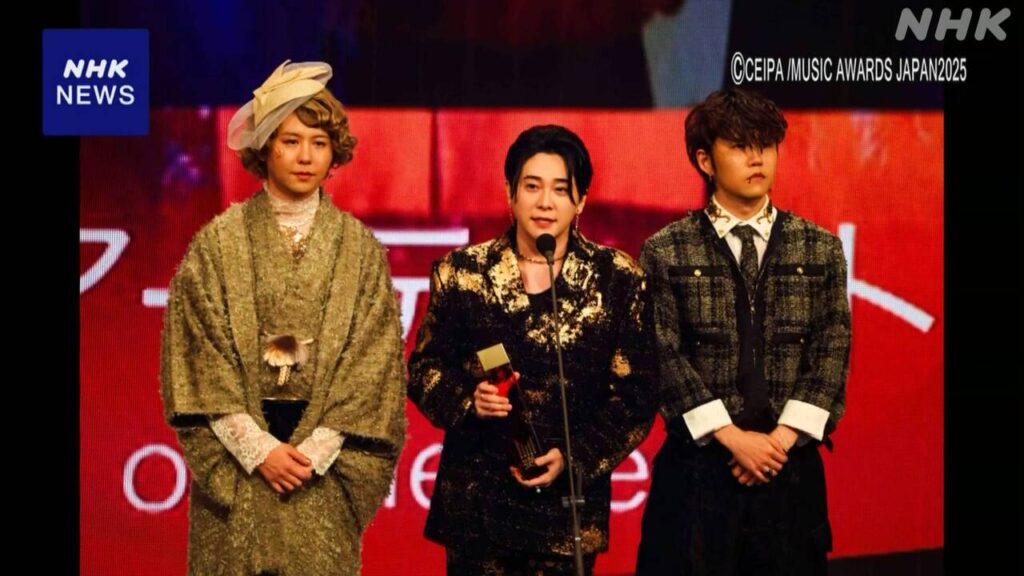 MUSIC AWARDS JAPAN 最優秀アーティスト賞にMrs. GREEN APPLE | NHK