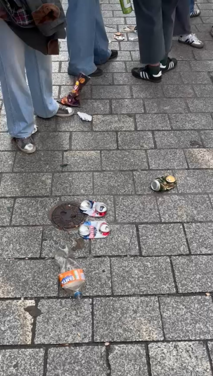 市場広場の状態