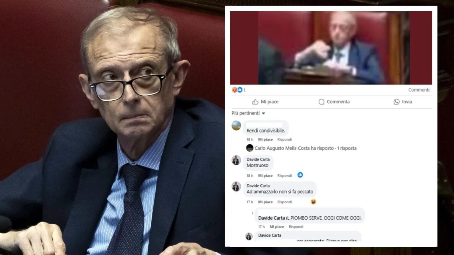 「彼を殺すために、彼は罪を犯さない」：Fassino（PD）の民主党のCagliariの市議会議員であるDavide Cartaによるショックコメント