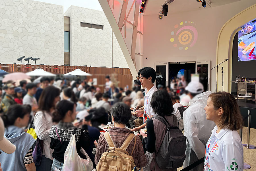 万博会場内のオーストラリアパビリオンでの様子（5月9日撮影）