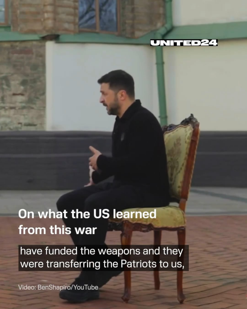 米国がウクライナに対するロシアの戦争から学んだことについてゼレンスキー大統領