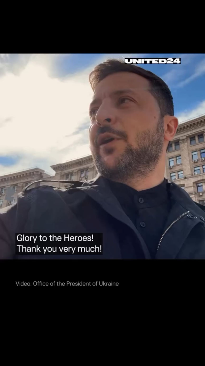 Zelenskyyは、Kyiv Streetsでの記憶の日です