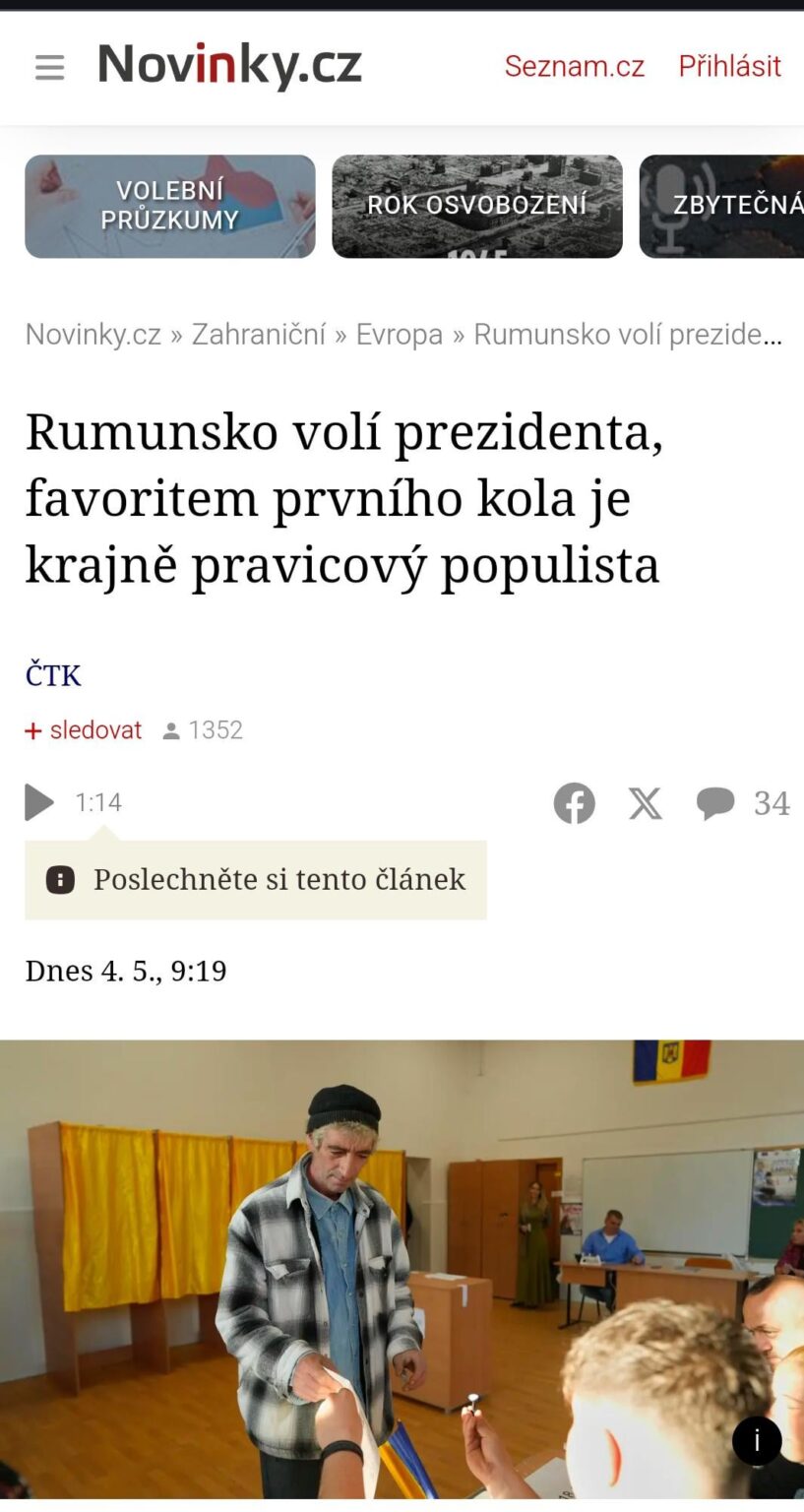 最初のラウンドでは、ルーマニアが大統領を選出し、最大のお気に入りはシミオン、アントネスク、ダンです。廃棄された候補者のジョージクは、これらの選挙ではもはや走ることができません。