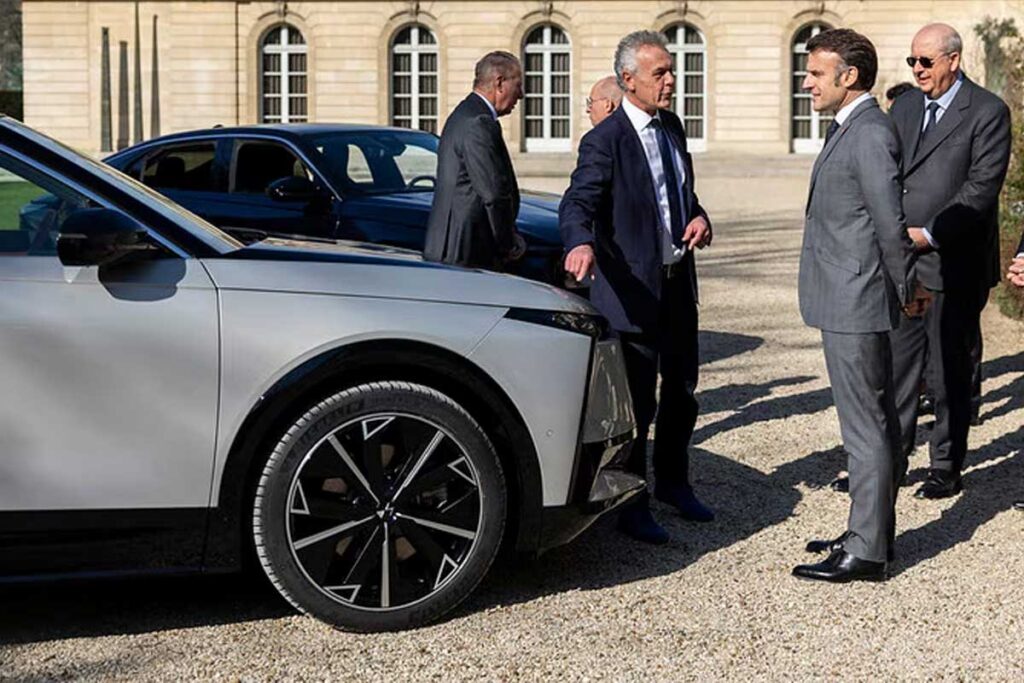 President Emmanuel Macron will be driving a French car... Made in Italy!
