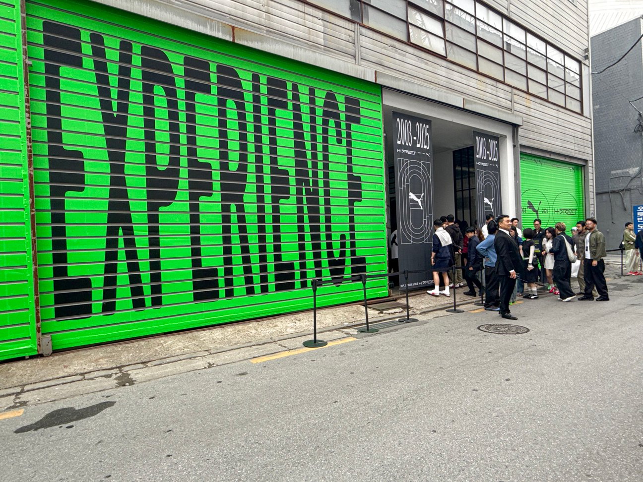 プーマのイベント会場の様子