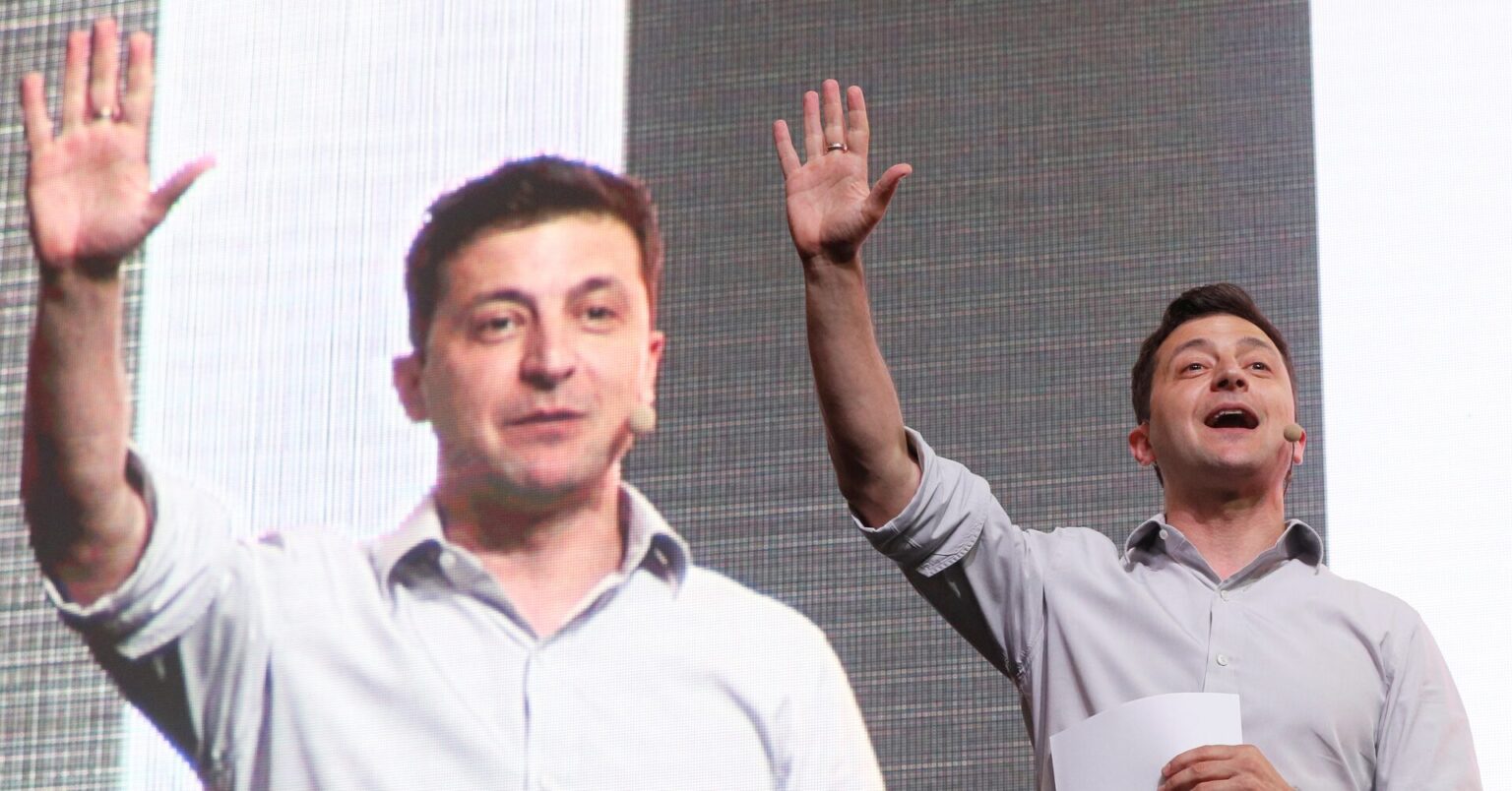 Jokes, a robot dog and salty language at new Ukraine leader's tech event