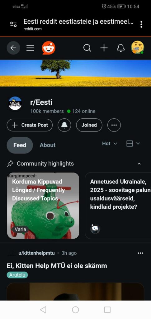 R/Estoniaが100,000人に加わったことを示しますよね？