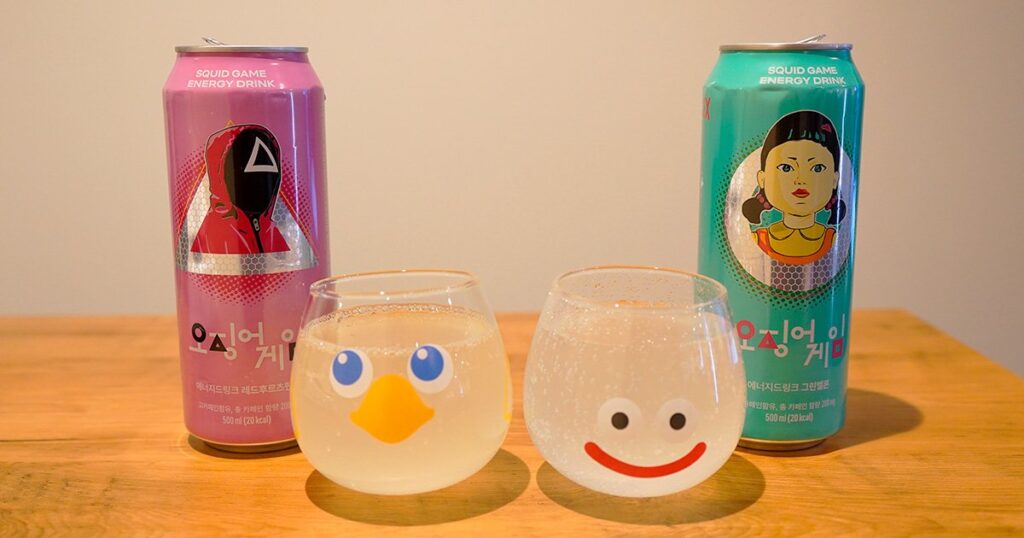 韓国のコンビニ「GS25」とコラボした「イカゲーム」のエナドリ「오징어게임 에너지드링크」レビュー！タウリンが配合されたエナドリは如何に | Saiga NAK
