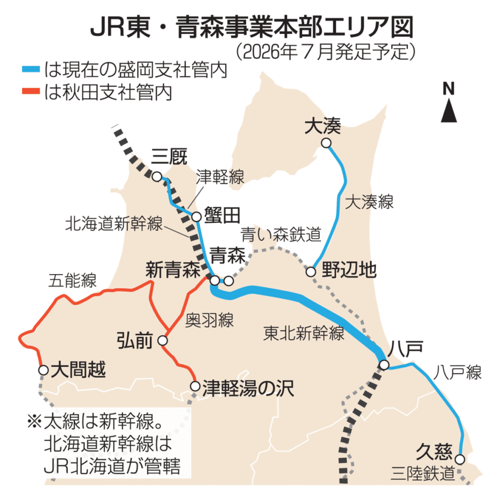 JR東「青森事業本部」新設 2026年7月に｜経済・産業,青森県｜青森ニュース｜Web東奥 - 東奥日報社