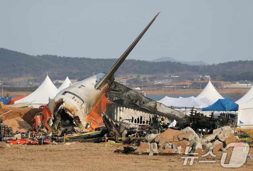 務安国際空港の事故現場(c)news1