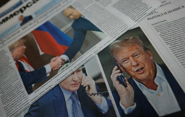 ウクライナ戦争の早期終了を選挙公約のように掲げてきた米トランプ大統領だが、早期停戦の見通しは立たない（写真：ロイター/アフロ）