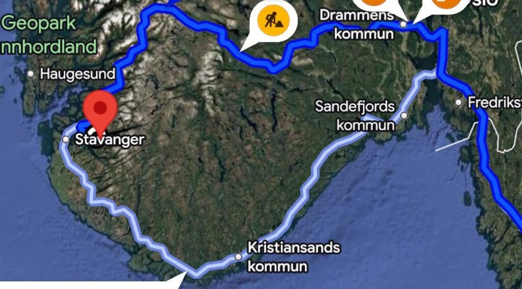 ノルウェー南部の良いルーフトップテントスポット