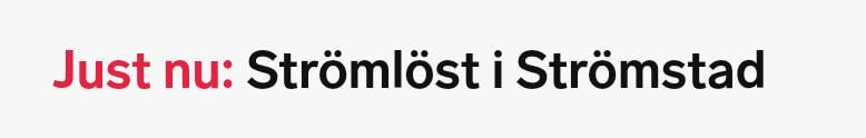 Strömstadの無力