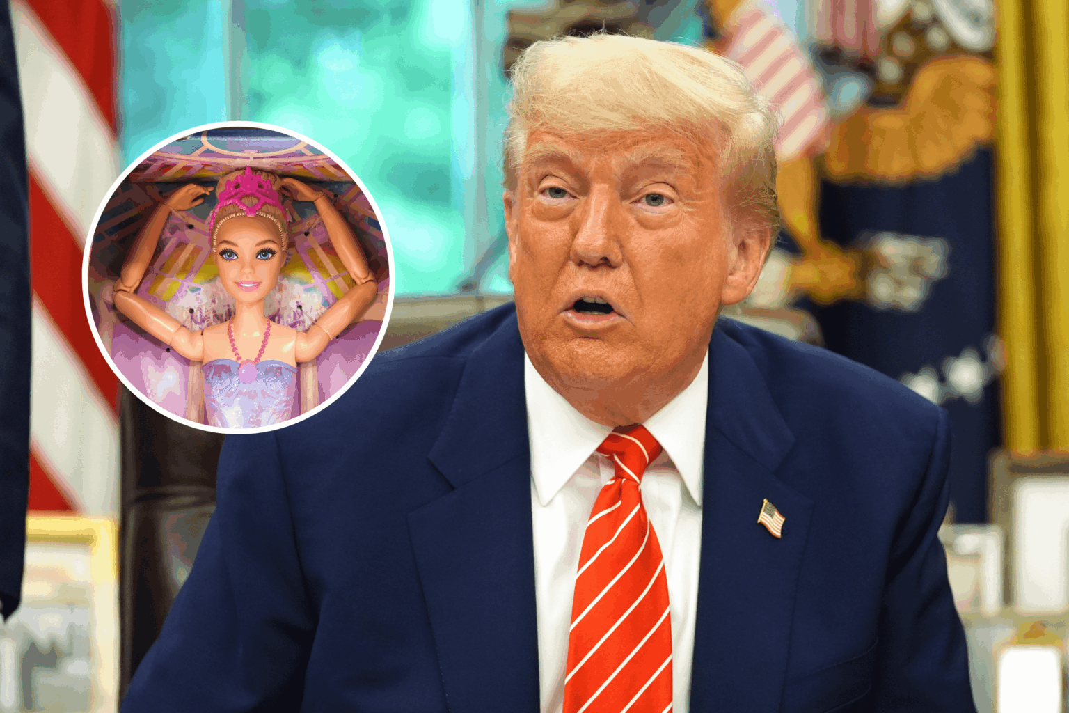 ドナルド・トランプは、バービー人形が私たちで売られるのを止めると脅します