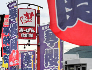 琴桜関が勝ったらパン半額、負けても3割引き 山形のスーパー