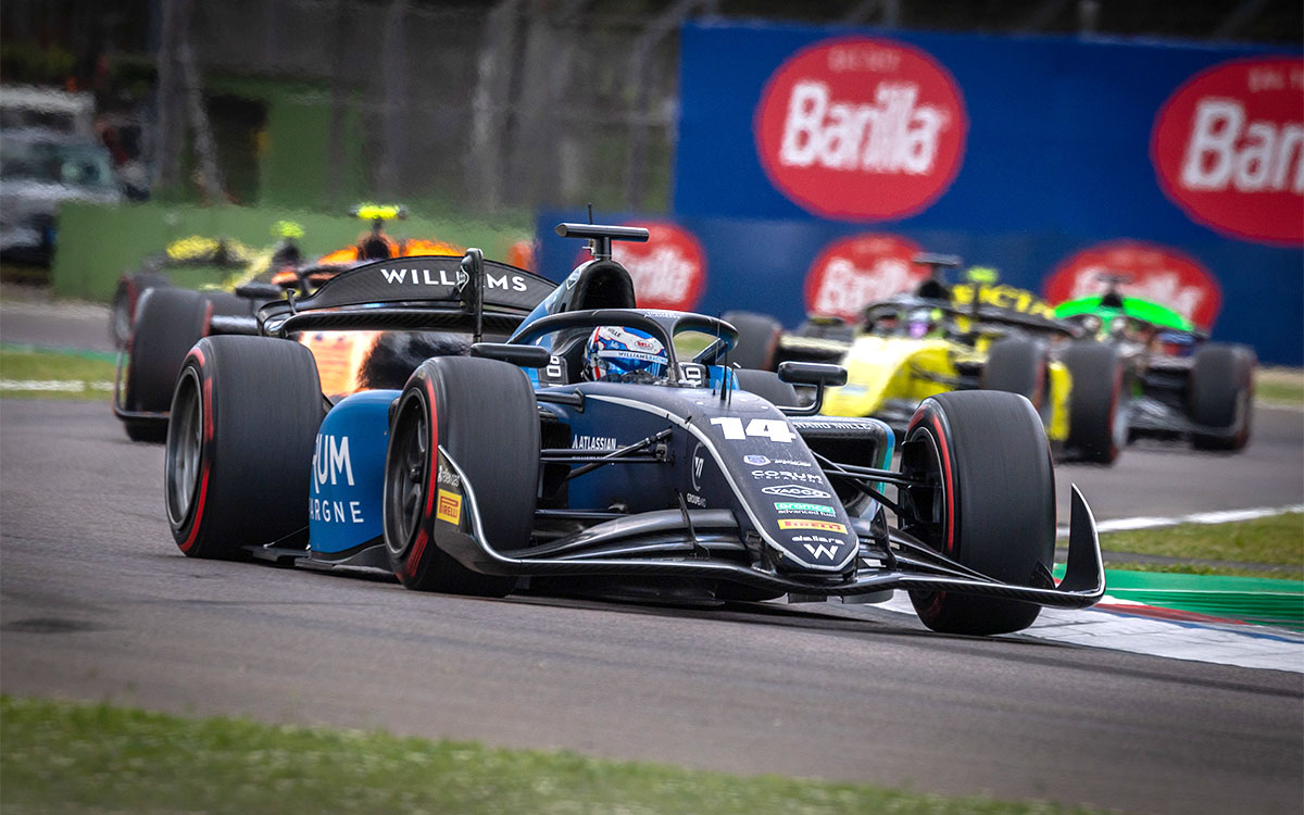 イモラ・サーキットを走行するビクター・マルタンス（ARTグランプリ）、2025年5月17日(土) FIA-F2選手権第4戦スプリントレース