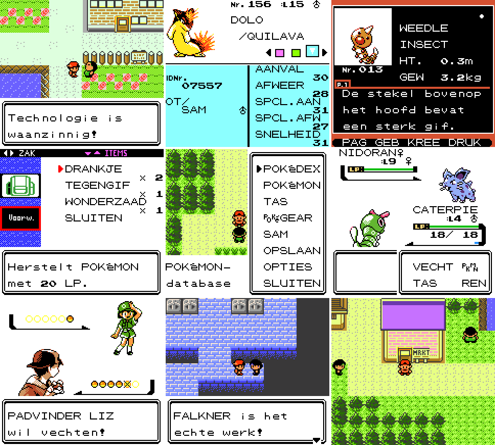 PokémonKristalは今日から入手できます！ポケモンクリスタル（24,000本以上のテキスト）をオランダ語に翻訳しました。