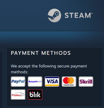 SteamはBlikをサポートするようになりました