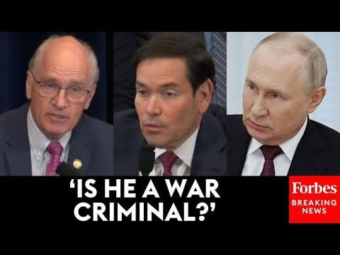 議員ビル・キーティングはSecに疑問を呈した。ウラジミール・プーチンが戦争犯罪者である場合、マルコ・ルビオ。ルビオは答えることを拒否した。