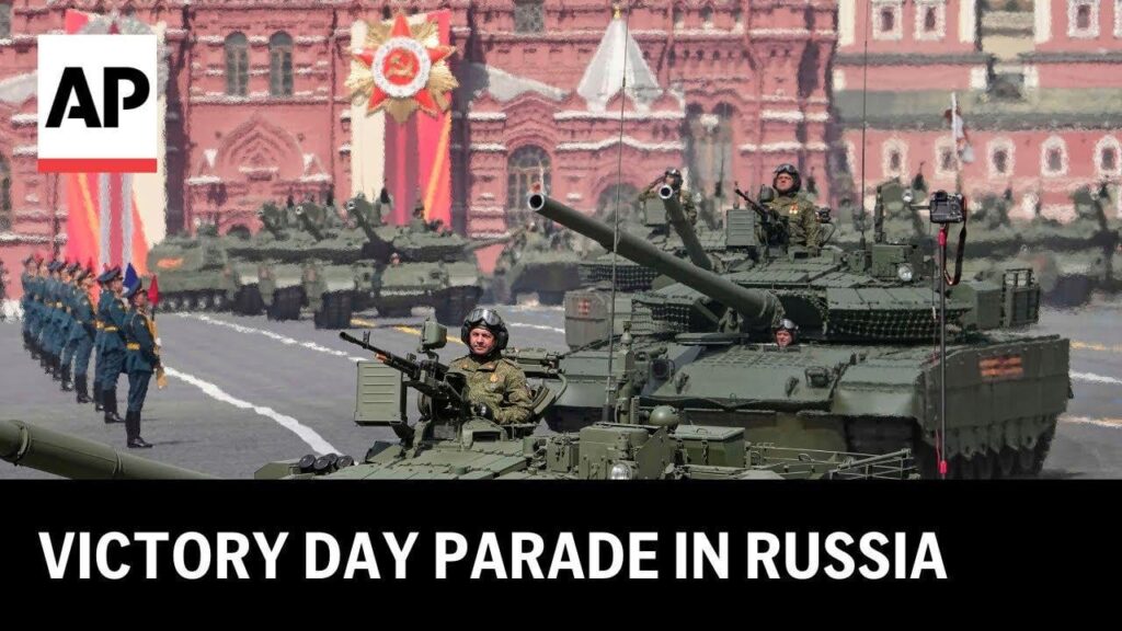 ウクライナのドローンが攻撃するかどうかを確認するのを待っているロシアのパレードを見ている人はいますか？
