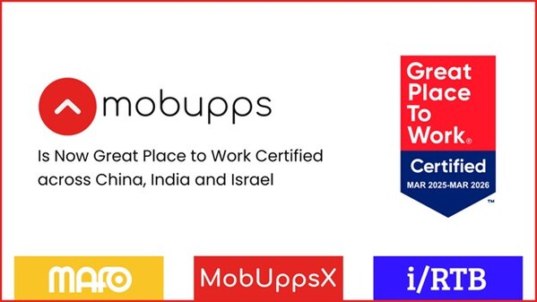 Mobupps、イスラエル、中国、インドで「Great Place to Work（R）（働きがいのある会社）」認定を取得 | Mobuppsのプレスリリース