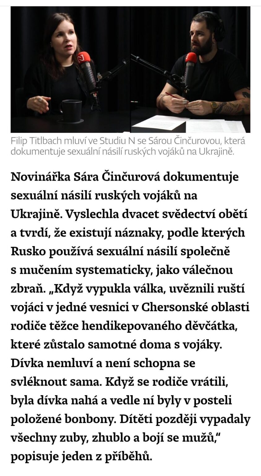 ロシアの兵士が男性、女性、子供、障害者を強姦します。 「彼らは彼らを体に流しさせます」とジャーナリストは説明します