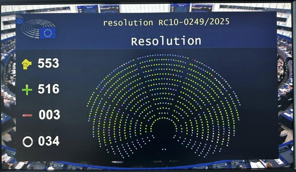 欧州議会は、ロシアに誘ductされたウクライナの子供たちの帰還を要求する決議を可決します。反対票のみが、誰がπαιδομπωμαに反対票を投じたのかを推測します：D