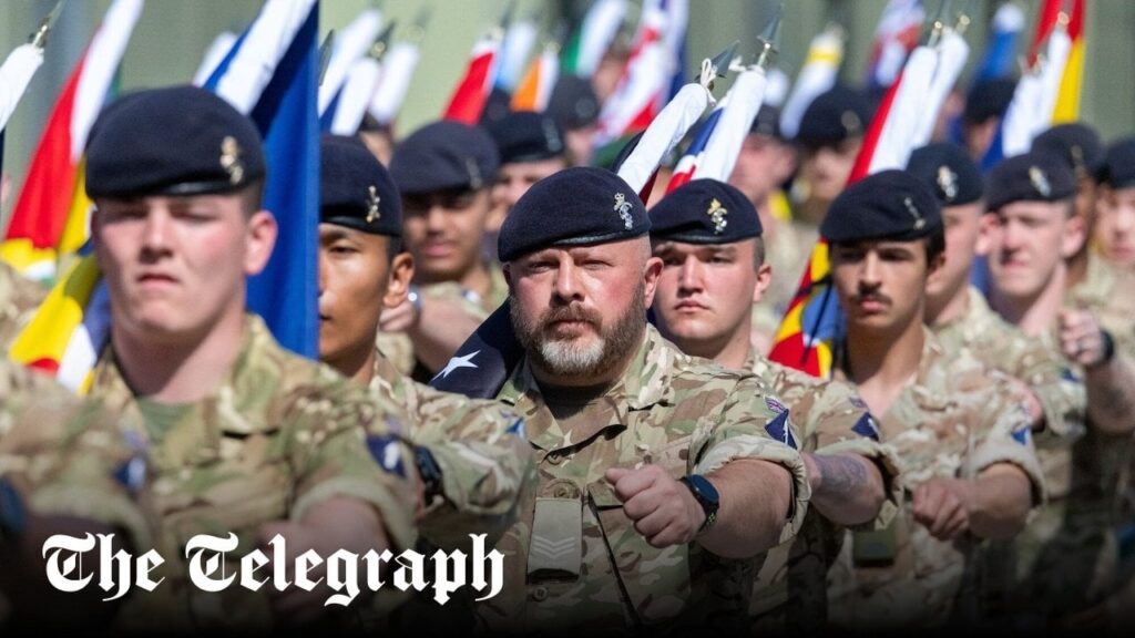 英国のVEデイパレードに参加するためのウクライナ軍