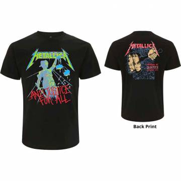 【予約商品】METALLICA バンドTシャツ ユニセックス: And Justice For All (Original) (Black) (Back Print) - BLACK