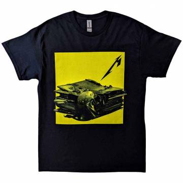 【予約商品】METALLICA バンドTシャツ ユニセックス: 72 Seasons Burnt Vinyl (Black) (Back Print) - BLACK