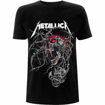 【予約商品】METALLICA バンドTシャツ ユニセックス: Spider Dead (Black) - BLACK