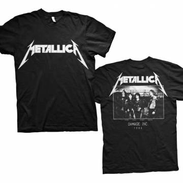 【予約商品】METALLICA バンドTシャツ ユニセックス: Master of Puppets Photo (Black) (Back Print) - BLACK