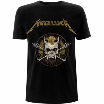 【予約商品】METALLICA バンドTシャツ ユニセックス: Scary Guy Seal (Black) - BLACK