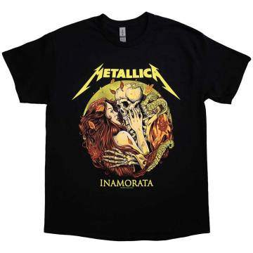 【予約商品】METALLICA バンドTシャツ ユニセックス: Inamorata (Black) - BLACK