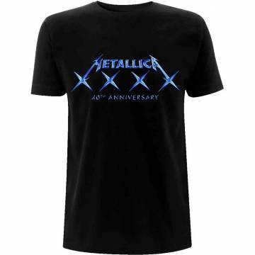 【予約商品】METALLICA バンドTシャツ ユニセックス: 40 XXXX (Black) - BLACK