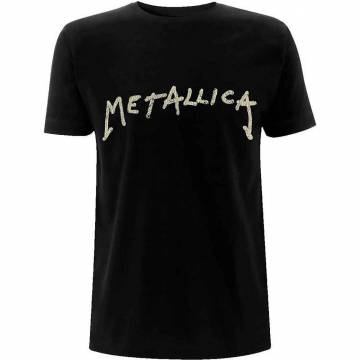 【予約商品】METALLICA バンドTシャツ ユニセックス: Wuz Here (Black) (Back Print) - BLACK
