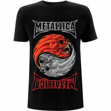 【予約商品】METALLICA バンドTシャツ ユニセックス: Yin Yang (Black) - BLACK