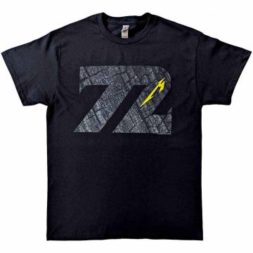 【予約商品】METALLICA バンドTシャツ ユニセックス: 72 Seasons Charred Logo (Black) (Back Print) - BLACK