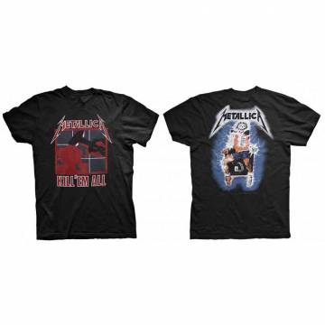 【予約商品】METALLICA バンドTシャツ ユニセックス: Kill 'Em All (Black) (Back Print) - BLACK